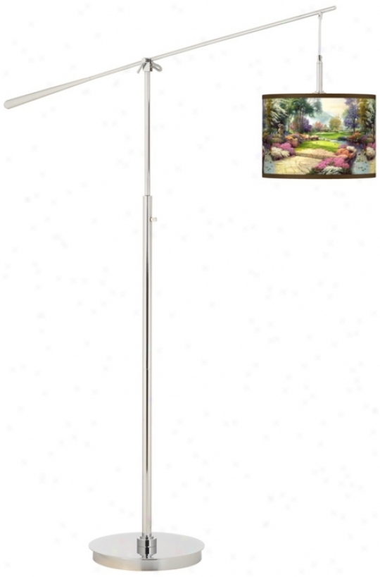 Thomas Kinkace Living Waters Golfer's Paradise Boom Lamp (n0749-w8736)