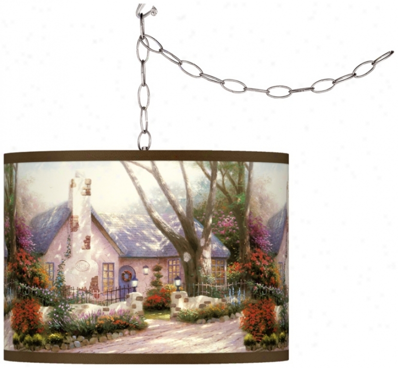 Thomas Kinkade Morning Glory Cot Swqg Chandelier (f9542-w8798)