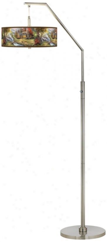 Thomas Kinkade Mountain Paradie Arc Floor Lamp (h5361-w8755)