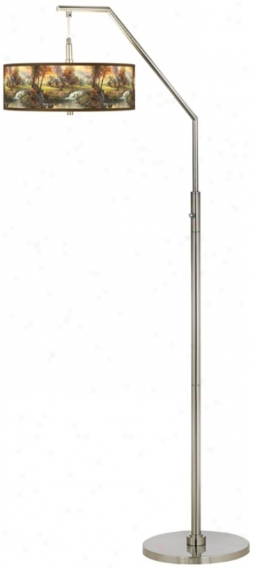 Thomas Kinkade Mountain Retreat Arc Floor Lamp (h5361-w8757)