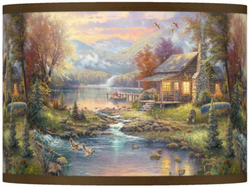 Thomas Kinkade Nature's Paradise Shade 13.5x13.5x10 (37869-w8833)