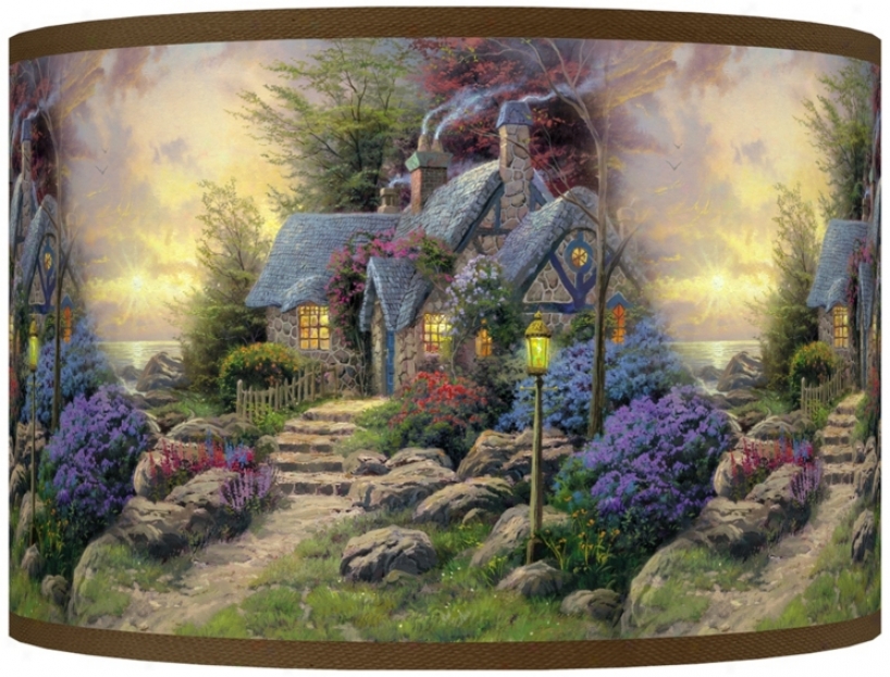 Thomas Kinkade Seaside Hideaway Shade 12x12x8.5 (j8517-w7200)