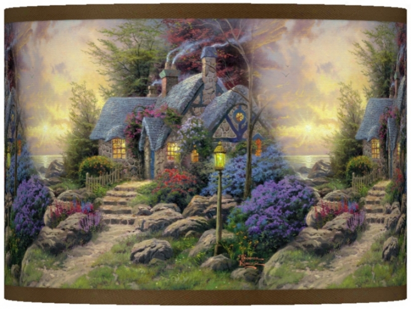 Thomas Kinkade Seaside Hideaway Shade 13.5x13.5x10 (37869-w7175)