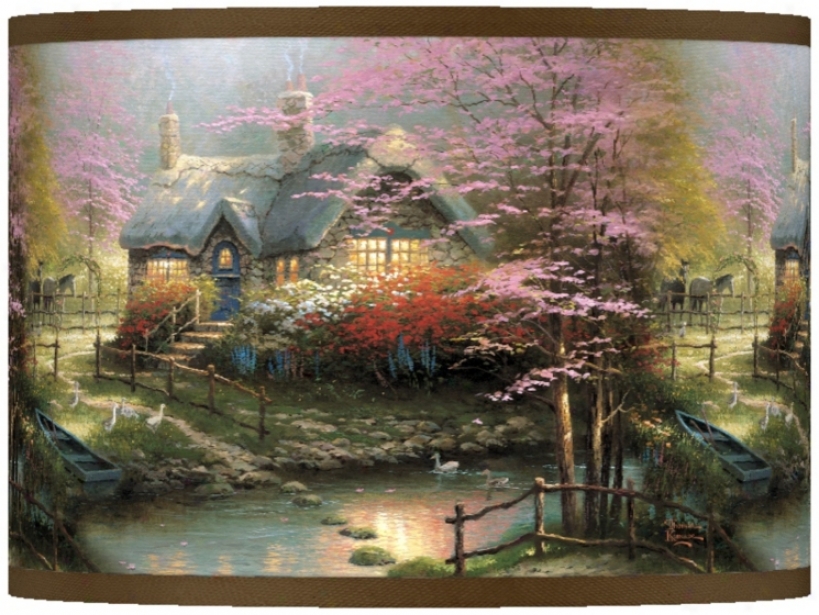 Thomas Kinkade Stepping Stone Cottage Shade 13.5x13.5x10 (37869-w7177)