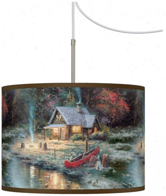 Thomas Kinkade The End Of A Perfect Day Ii Plug-in Bend Light (t6330-w8912)