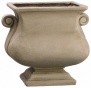 Antiqued Ivory Textured Square 15&quo; High Garden Planter (n5747)