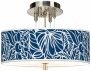 Jungle Rain Giclee 14" Wide Semi-flush Ceiling Light (55369-u1620)