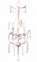 Pink Pear 10" Wide Mini Chandelier (t2111)