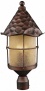 Rustica Antique Copper Scavo Glass Outdoor Put in the ledger Light (k4037)