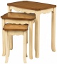 Set Of 3 Lancy Two Tone Nesting Tables (u2798)