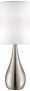 Teardrop 21" High Brushed Steel Table Lamp (v1851)