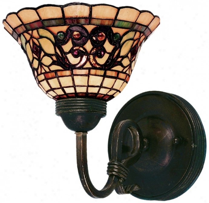 Tiffany Buckingham 9" High Wall Sconce (k4128)