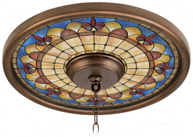 Tiffany Royal 16" Wide Bronze Finish Ceiling Medallion (02975-g7168)