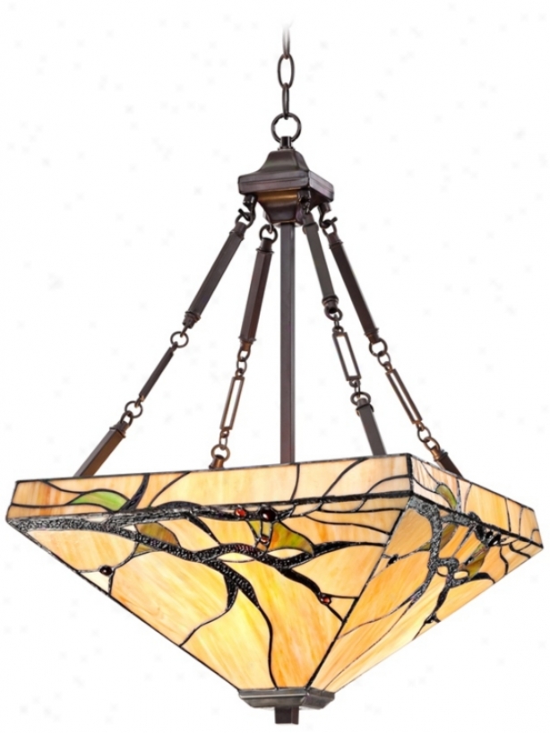 Tiffany Style Budding Branvh 27" High Glass Pendant Light (v8460)