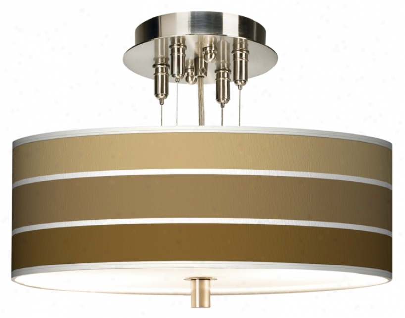 Tones Of Chestnut 14" Wide Ceiling Light (55369-j4520)