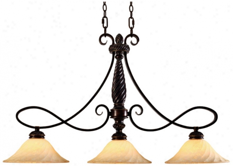 Torbellino Cordoban Bronze 41 3/4&qiot; Wide Island Chandelier (t1556)