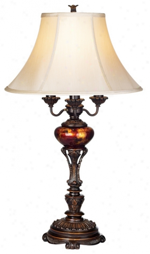 Tortoise Shell Font Table Lamp (71060)