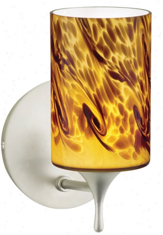 Tower Art Glass 9" High Wall Sconce (k2939)