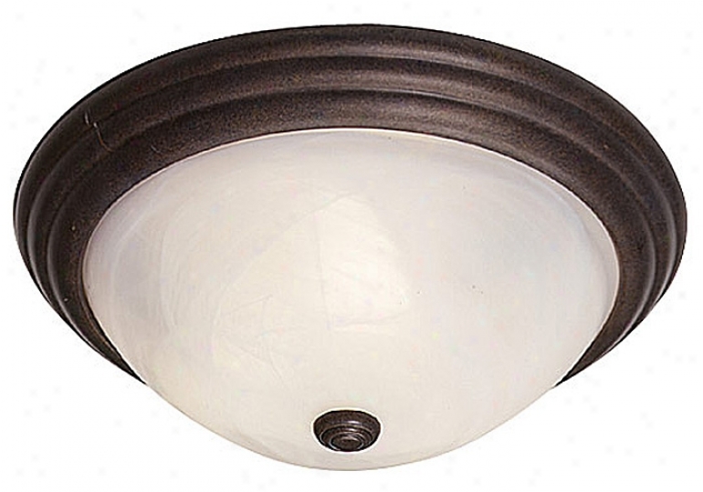 Traditional Bronze Finlsh 13" Wide Ceiling Light Fixtue (12592)