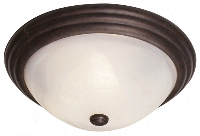 Traditional Bronze Finish 15" Wide Ceiling Light Fixture (12650)