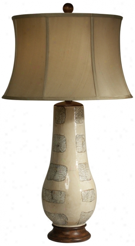 Trees In Winter Ceramic Vase Table Lamp By The Natural Light (f9384)