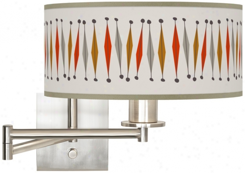 Tremble Giclee 12" Wide Swing Arm Wall Light (k1164-y3266)