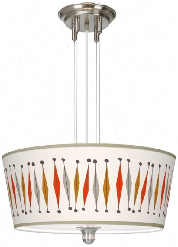 Tremble Giclee 18" Wide 3-light Pendant Chandelier (m2296-y3587)