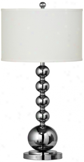 Trevor Orb Chrome Finish Table Lamp (j2269)