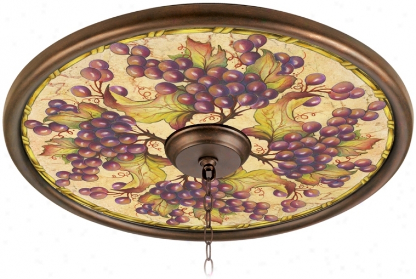 Tuscan Graeps 24" Giclee Bronze Ceiling Medallion (02777-h8818)