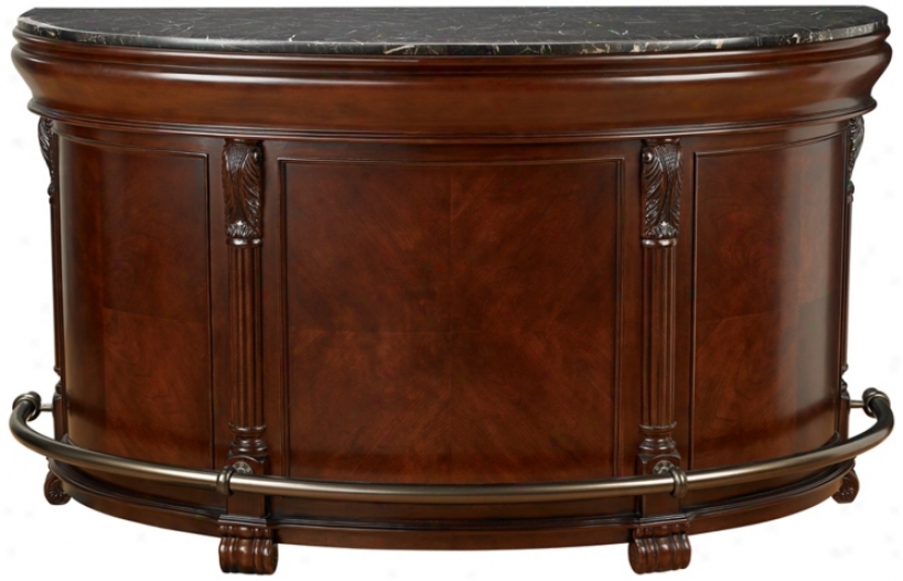 Tuscany Cherry Half-moon Howard Miller Home Bar Cabinet (u9751)