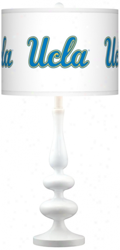 University Of California Los Angeles Gloss White Table Lamp (n5729-y3341)