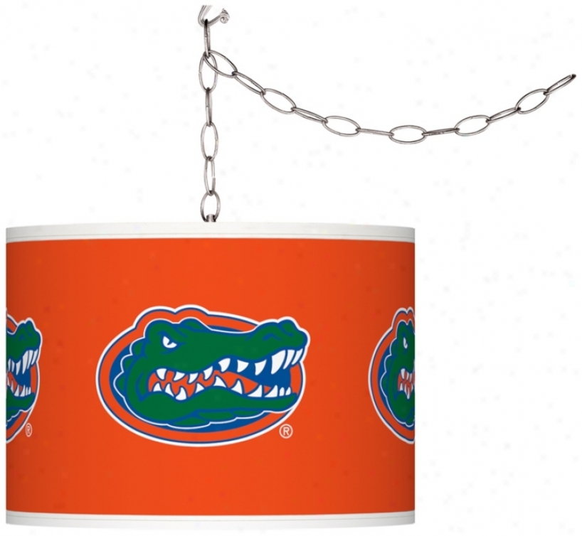 University Of Florida 13 1/2"w Plug-in Swag Chandelier (f9542-y4679)