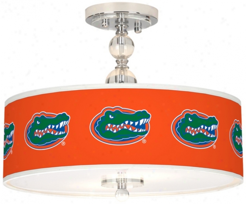 University Of Florida 16" Wide Semi-flush Ceiling Light (n7956-y4673)