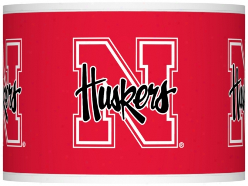 University Of Nebraska Lamp Shade 13.5x13.5x10 (spider) (37869-y3294)