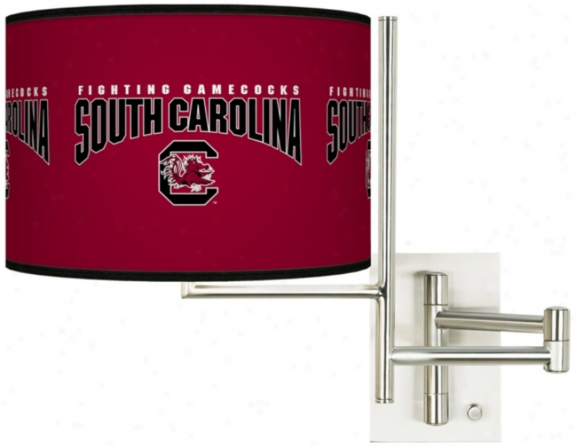 University Of South Carolina Steel Swing Arm Wall Light (k1148-y4720)