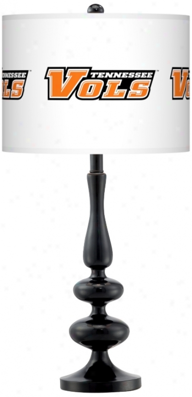 University Of Tennessee Gloss Black Table Lamp (n5714-y4698)