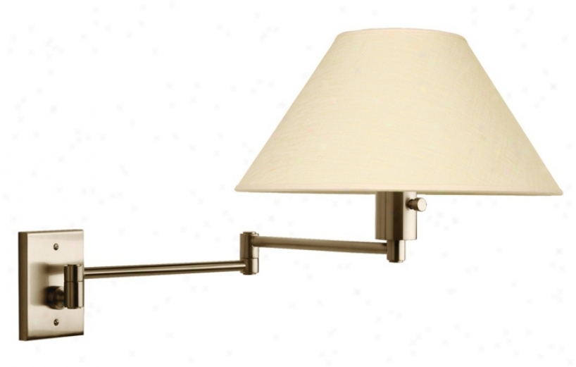 Urban Avenue Brushed Nickel Hardwired Oscillate Arm Wall Lamp (j1134)