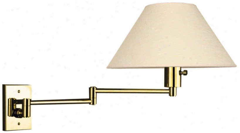 Urban Avenue Succession Polished Brass Hard-wire Swing Arm (j1132)