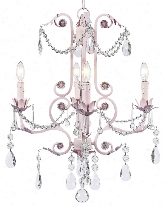 Valentino Pink 20" Wide Chandelier (t2096)