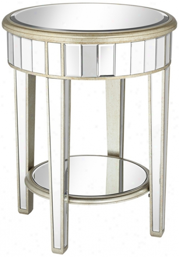 Valerie Mirrored End Table (w4480)