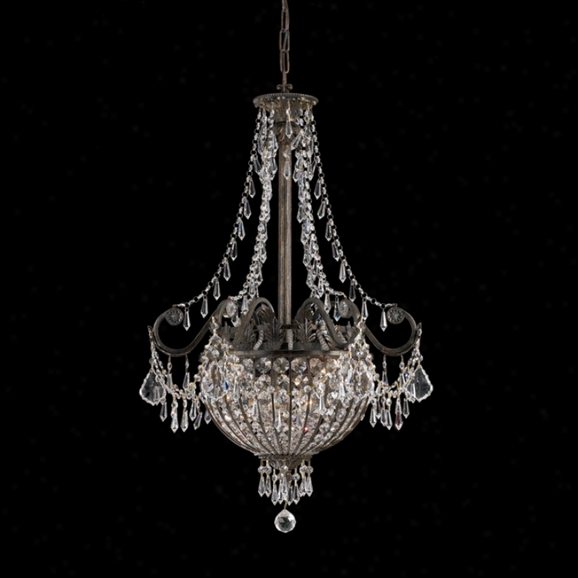 Vanderbilt Collection English Bronze 6-light Chandelier (k4944)