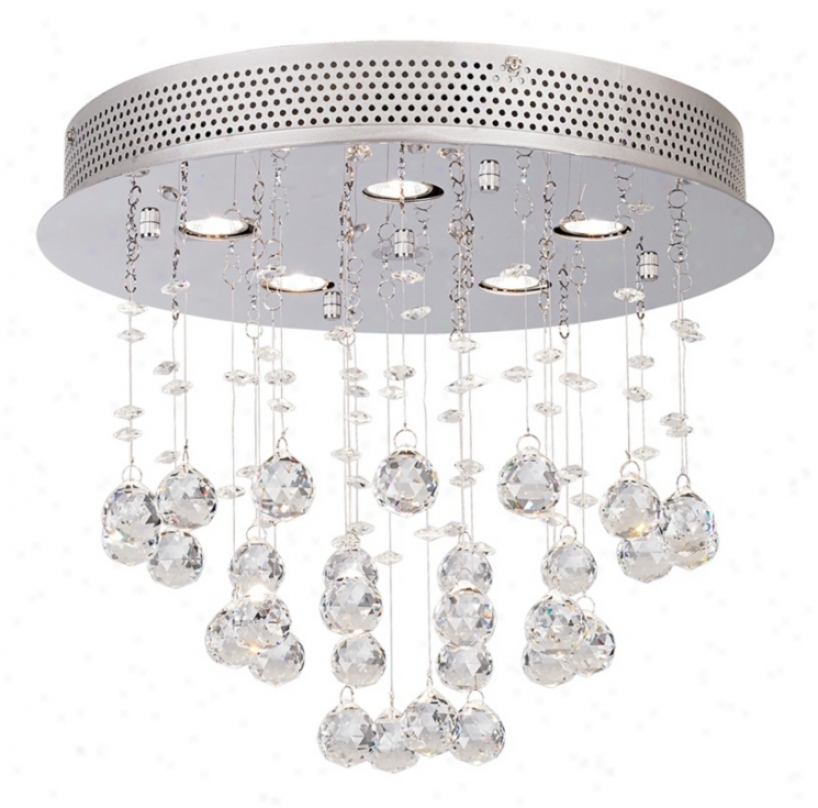 Vienna Full Image Crystal Ball 15" Wide Ceiling Fixture (26793)