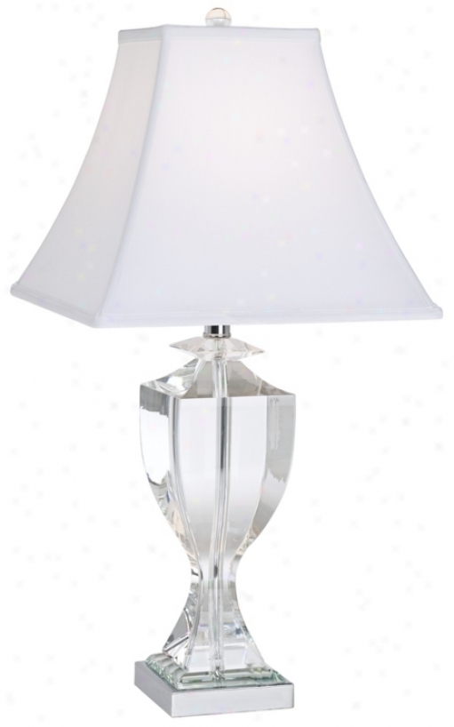 Vienna Full Spectrum Taper Square Crystal Column Table Lamp (n5514)