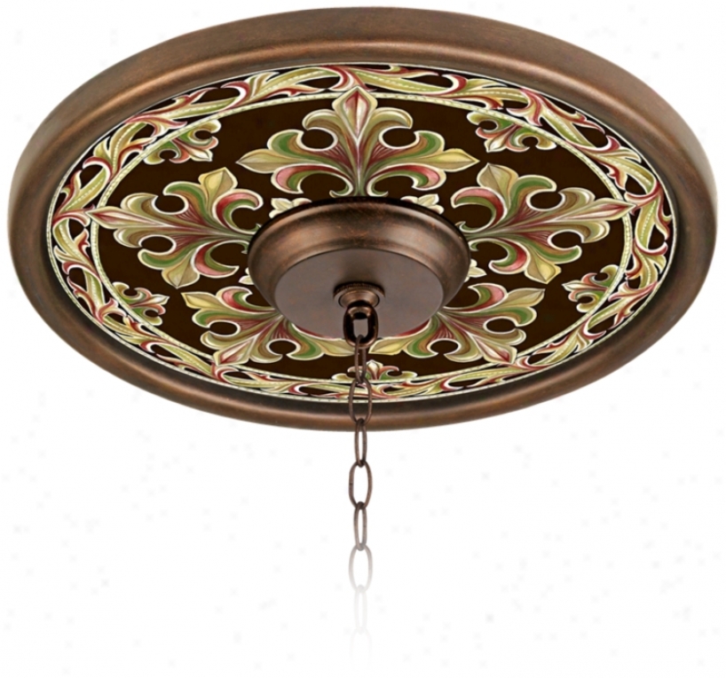 Villa Bronze 16" Wide Bronze Polish Ceiling Medallion (02975-h8826)