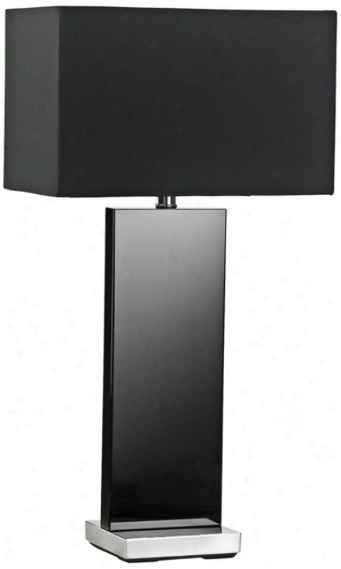 Vista Black Crystal Table Lamp (x6285)