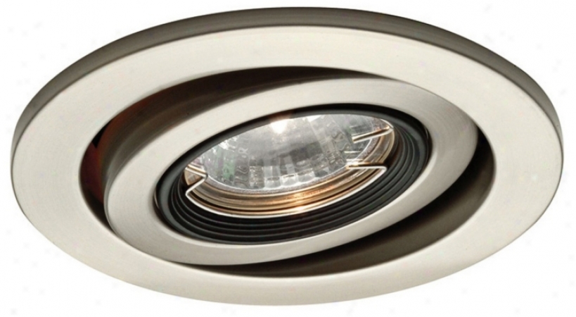 Wac 4" Low Voltage Brushed Nickel Gimbal Trim (m5648)