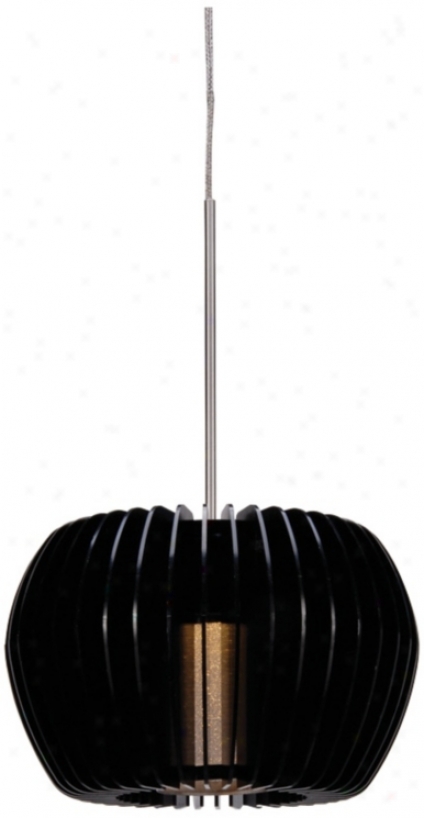 Wac Uber 5 1/2" Wide Gloss Black Led Pendant Light (w4810)