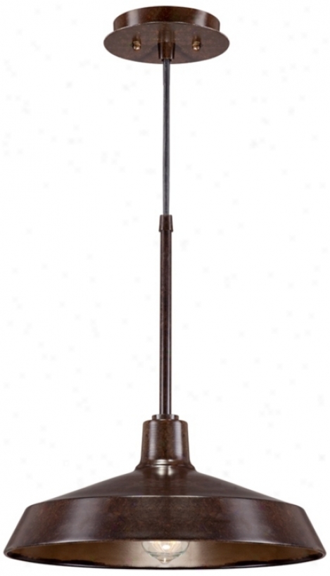 Warm Bronze 16" Wide Industrial Pendant Light (w2000)