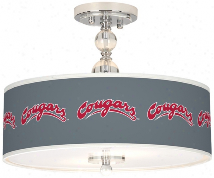 Washington State University 16"w Semi-flush Ceiling Light (n7956-y3657)