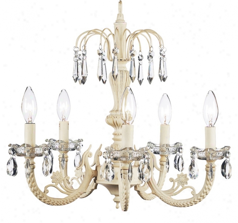 WaterfallI vory 18 1/4" Wide Chandelier (t2104)